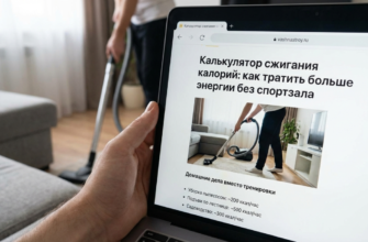 Статья о том, как тратить больше энергии без спортзала на сайте vashnastroy.ru