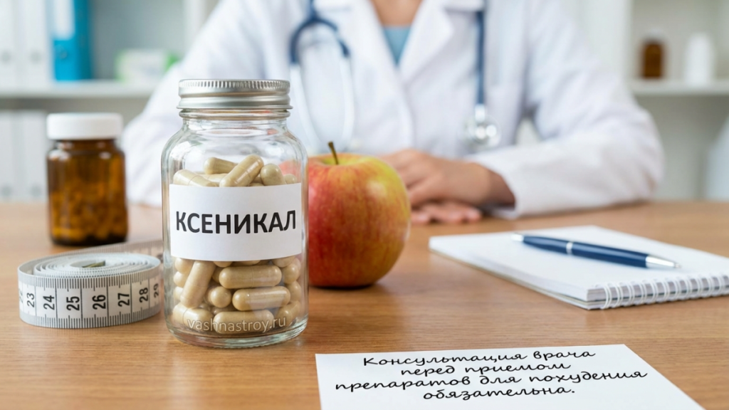 Препарат Ксеникал (орлистат) в капсулах на приеме у врача: важность консультации перед похудением