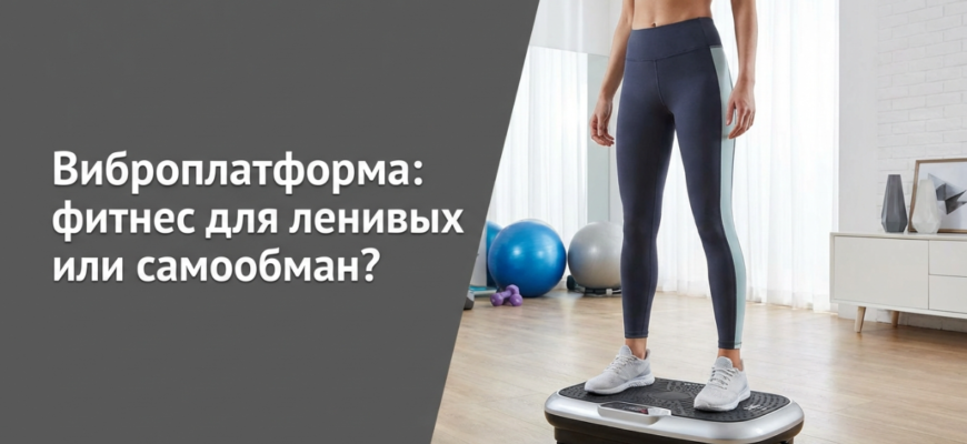 Девушка тренируется на виброплатформе в фитнес-зале: разбор эффективности тренажера для похудения